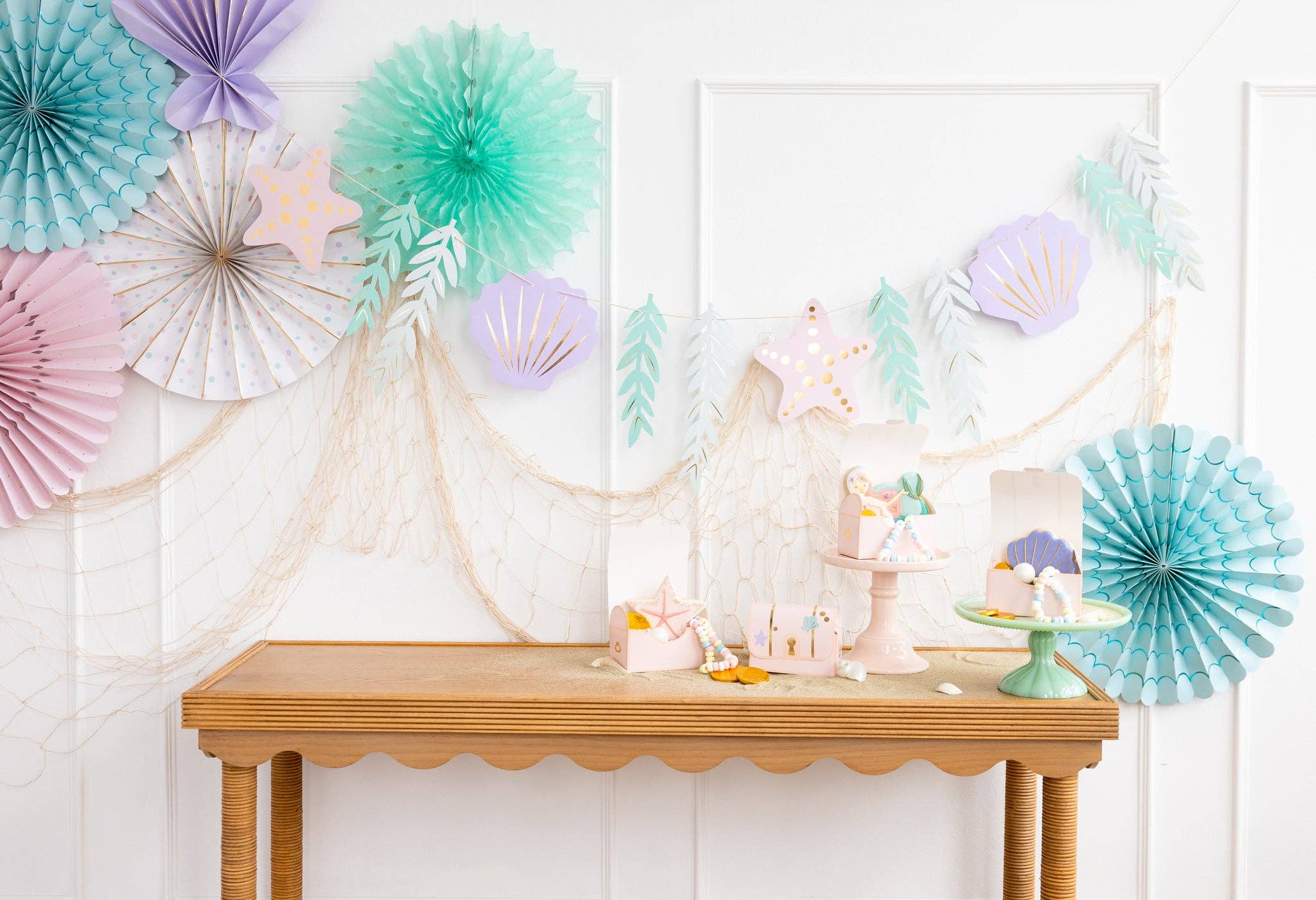 Jumbo Mermaid Party Banner - bubblegum market