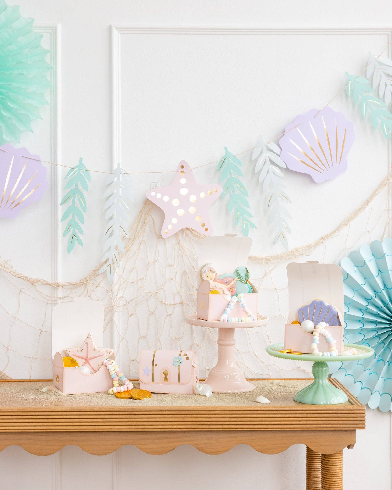 Jumbo Mermaid Party Banner - bubblegum market