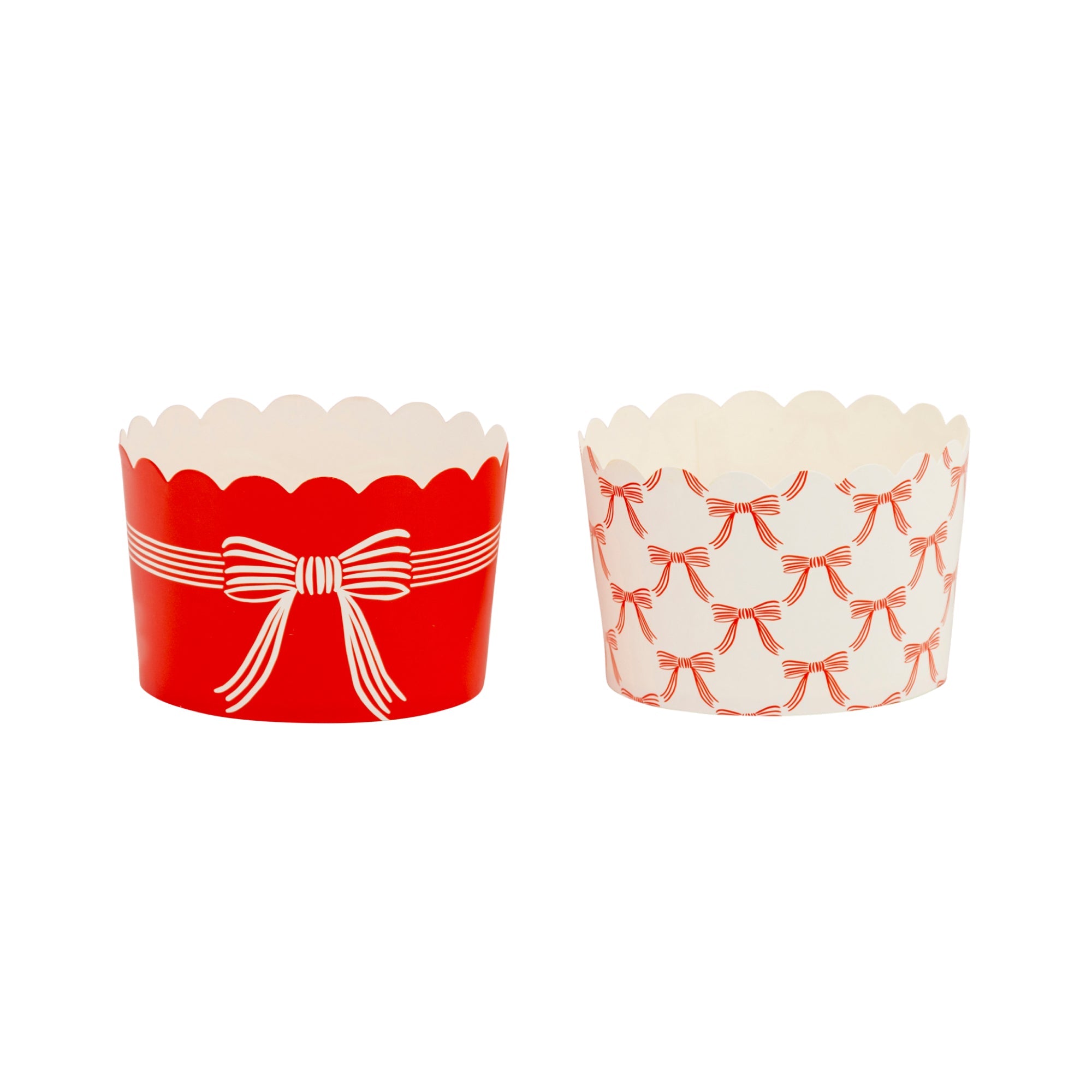 Jumbo Red Bows Baking / Treat Cups (40 ct) - bubblegum market