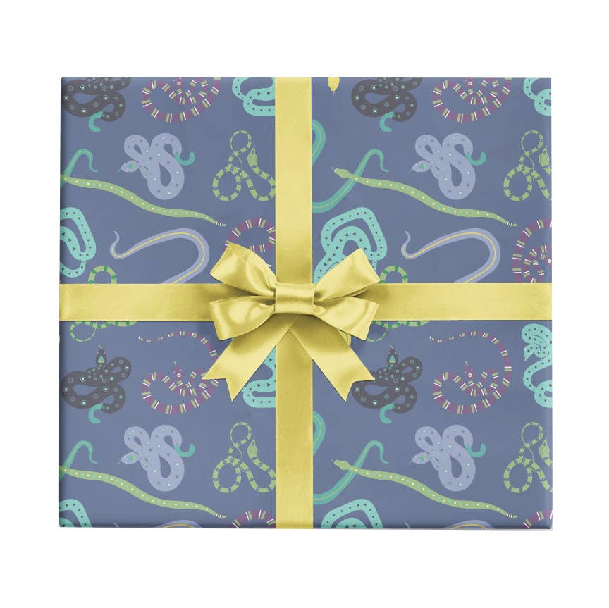 Jungle Snakes Wrapping Paper Sheet - bubblegum market