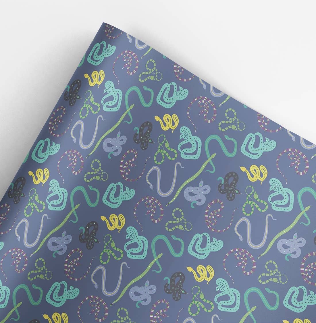 Jungle Snakes Wrapping Paper Sheet - bubblegum market