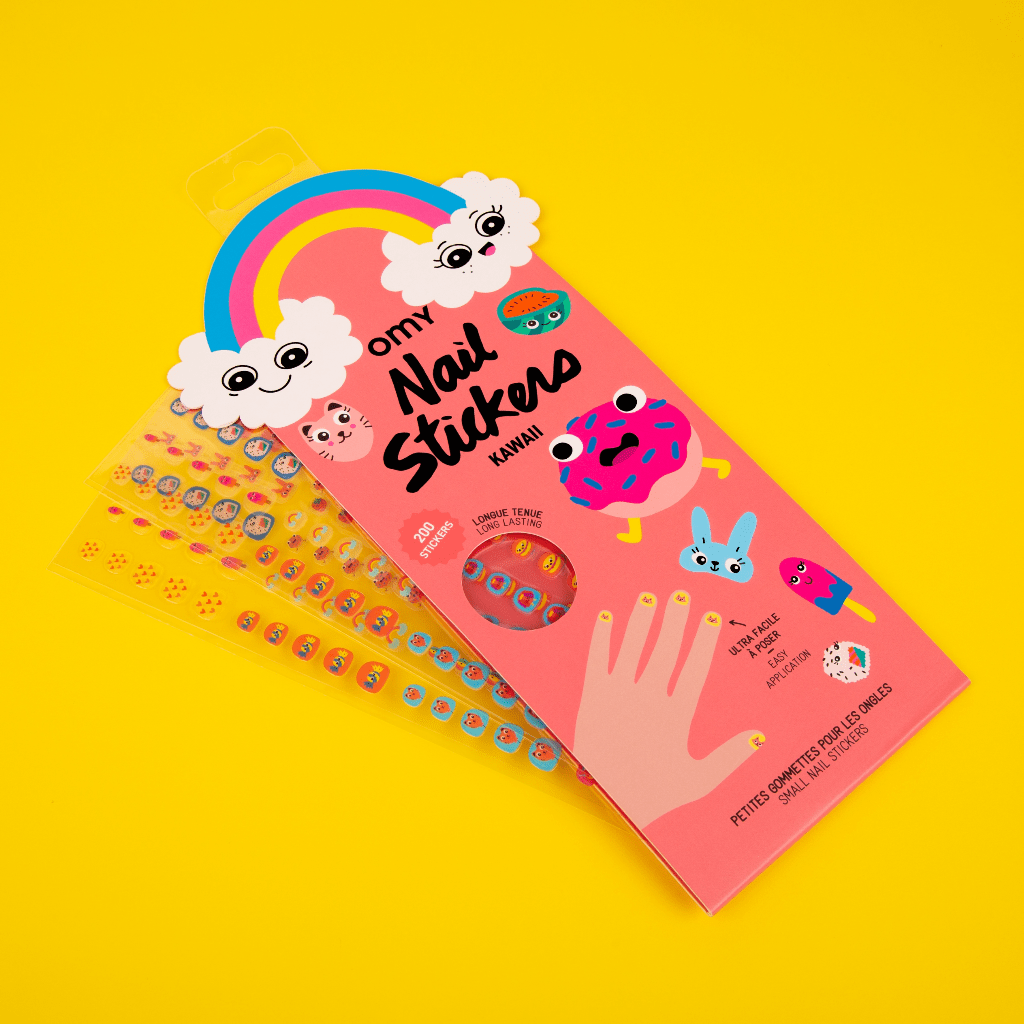 Kawaii Kids Nail Stickers - bubblegum market