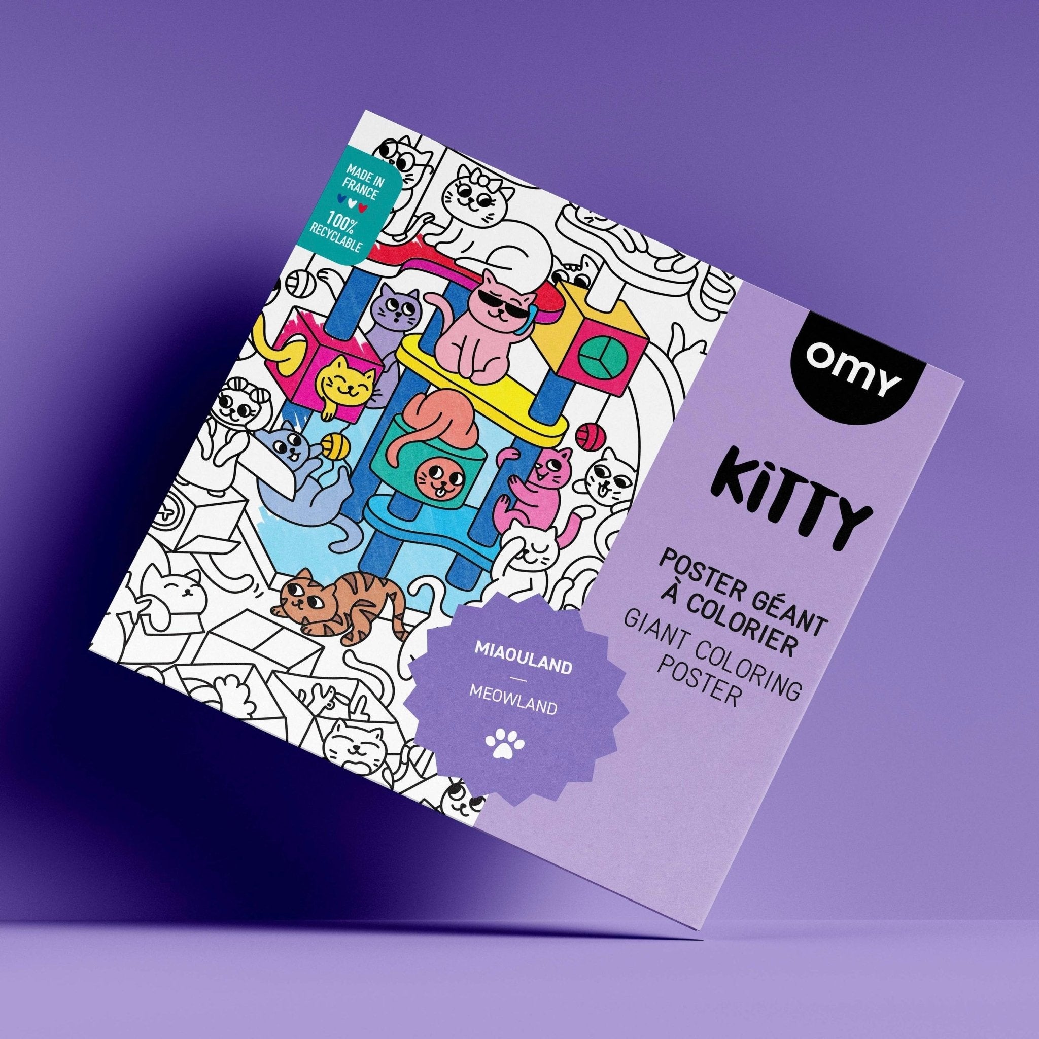 Kitty Giant Coloring Poster - bubblegum market