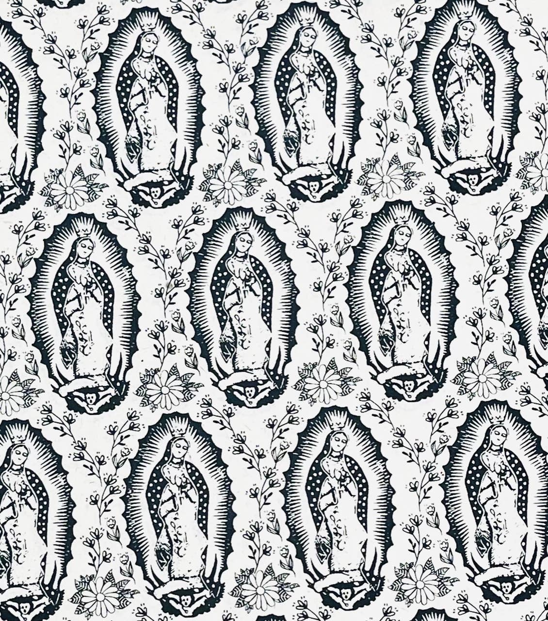 Lady of Guadalupe Wrapping Paper Sheet - bubblegum market