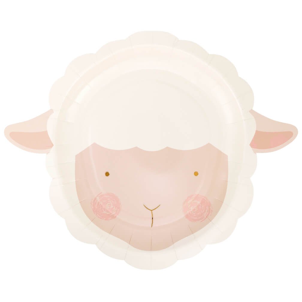 Lamb Paper Plates 9" - bubblegum market