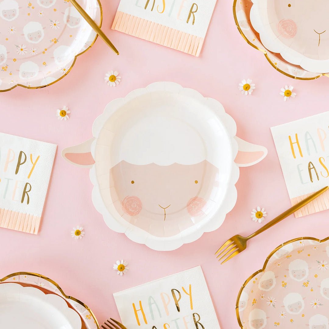 Lamb Paper Plates 9" - bubblegum market