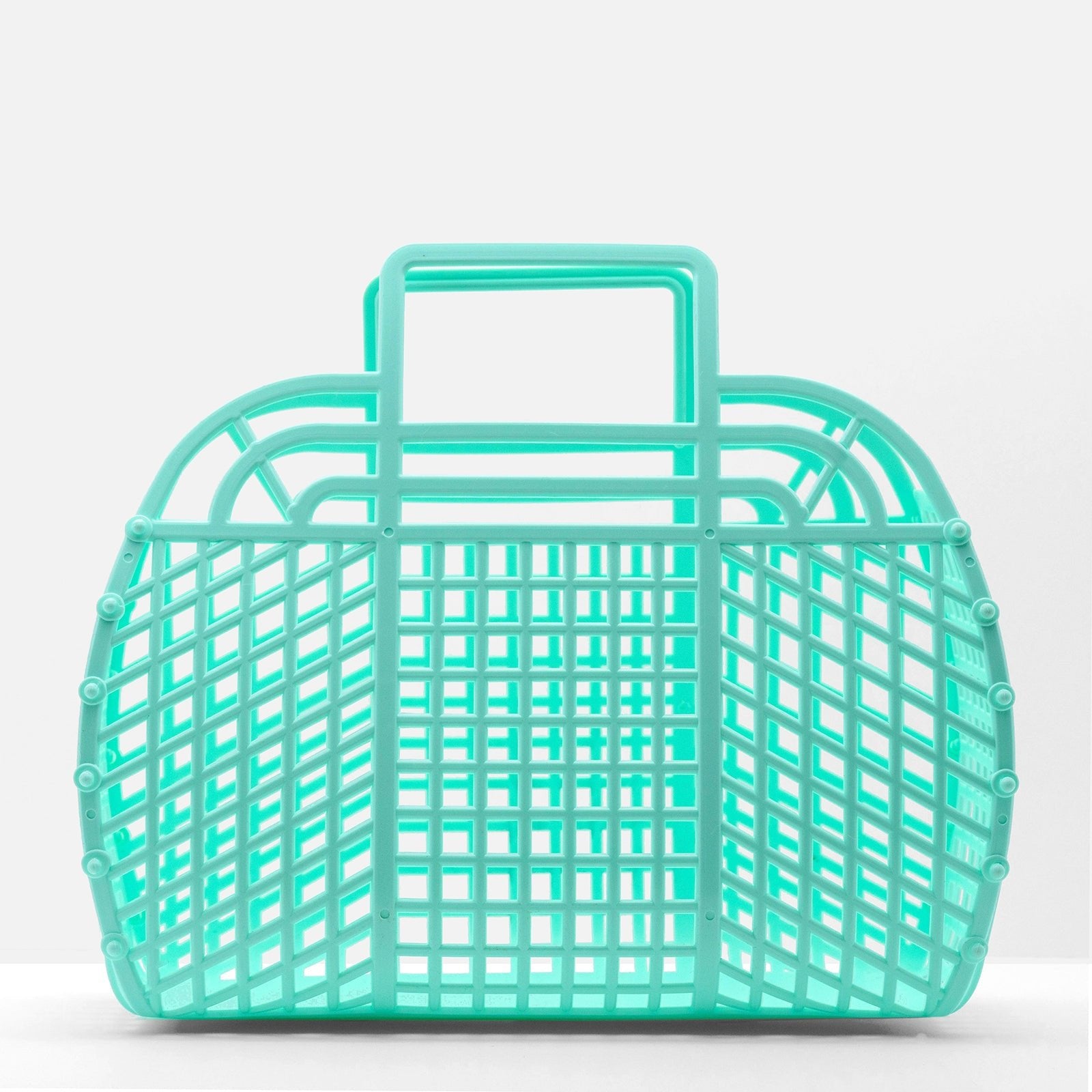 Large Mint Jelly Basket - bubblegum market