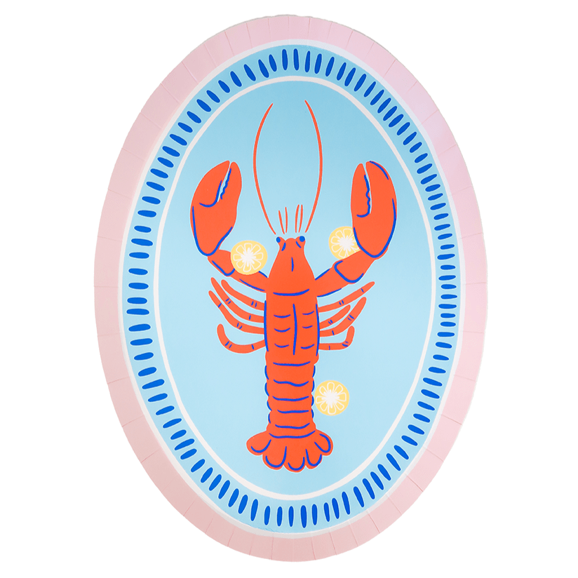 Le Dinner Lobster Platter / Charger Plates 12" - bubblegum market