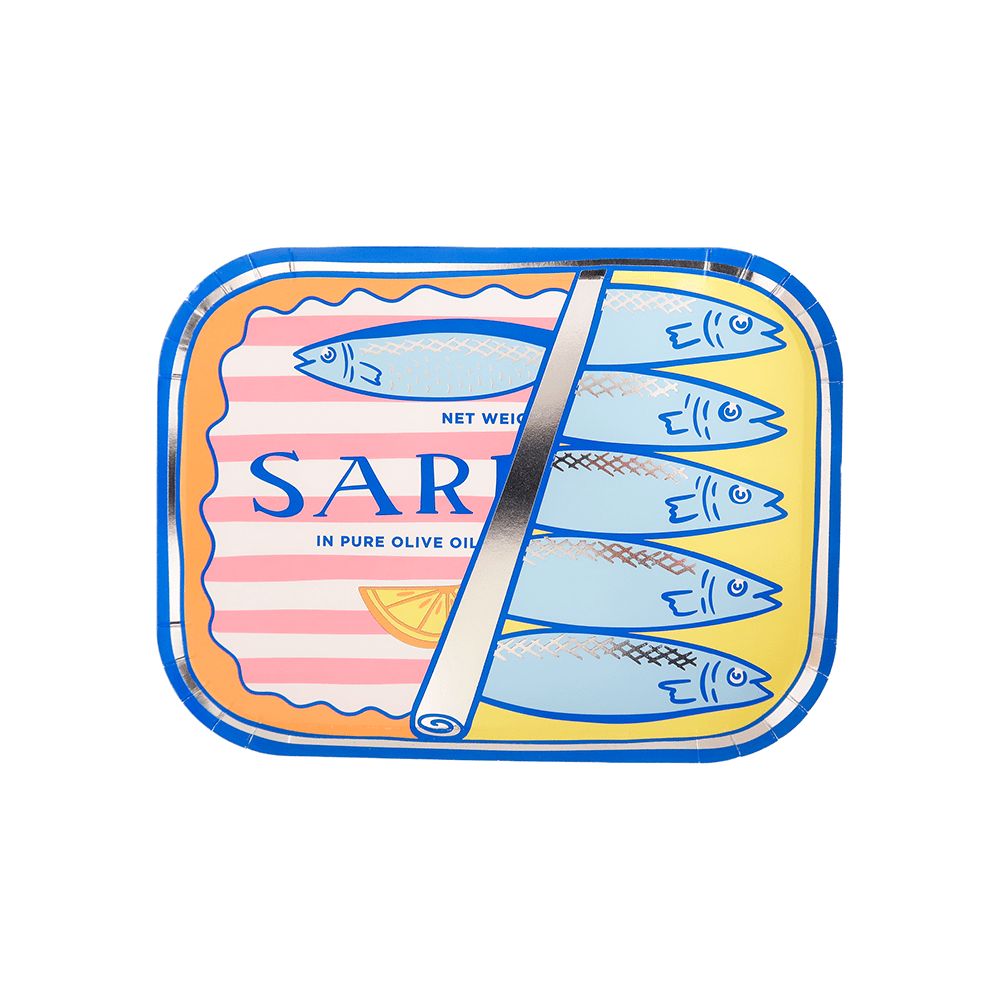 Le Dinner Sardine Can Plates 8.5" - bubblegum market