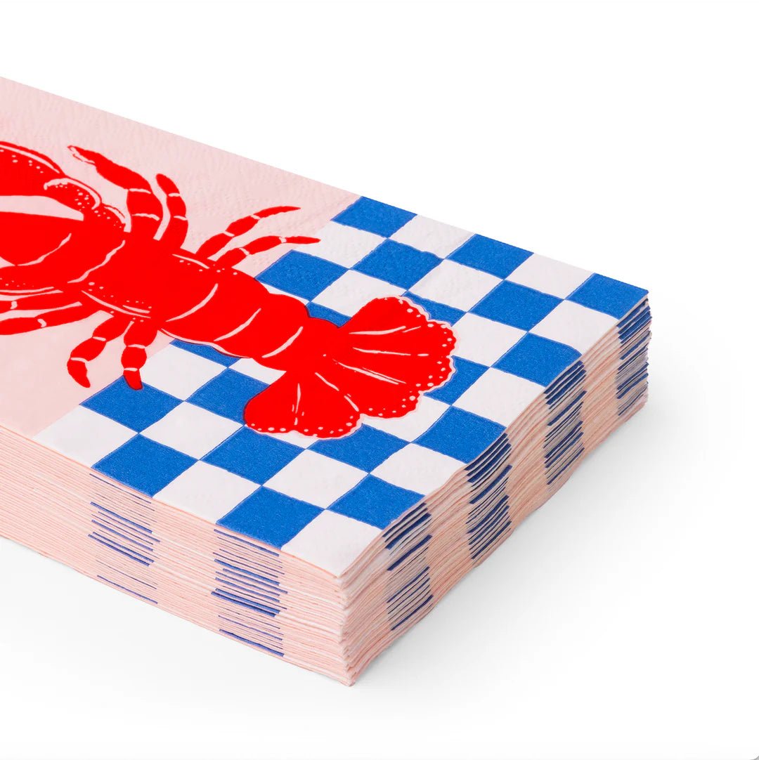 Le Lobster Guest Towel Napkins - bubblegum market