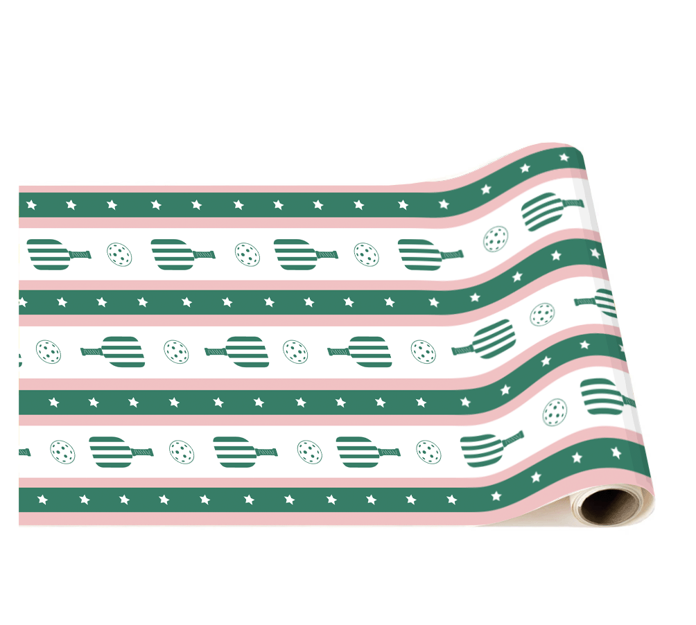 Le Pickleball Paper Table Runner - bubblegum market