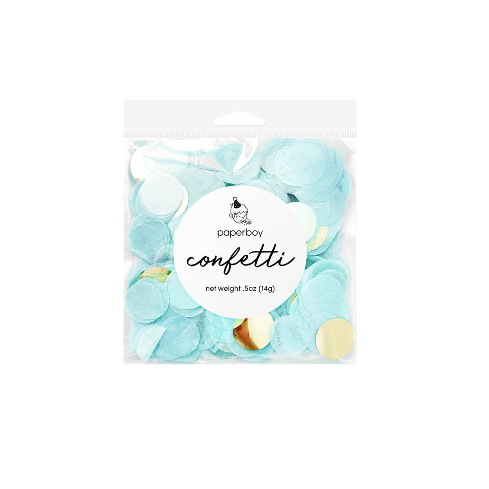 Light Blue & Gold Confetti - bubblegum market