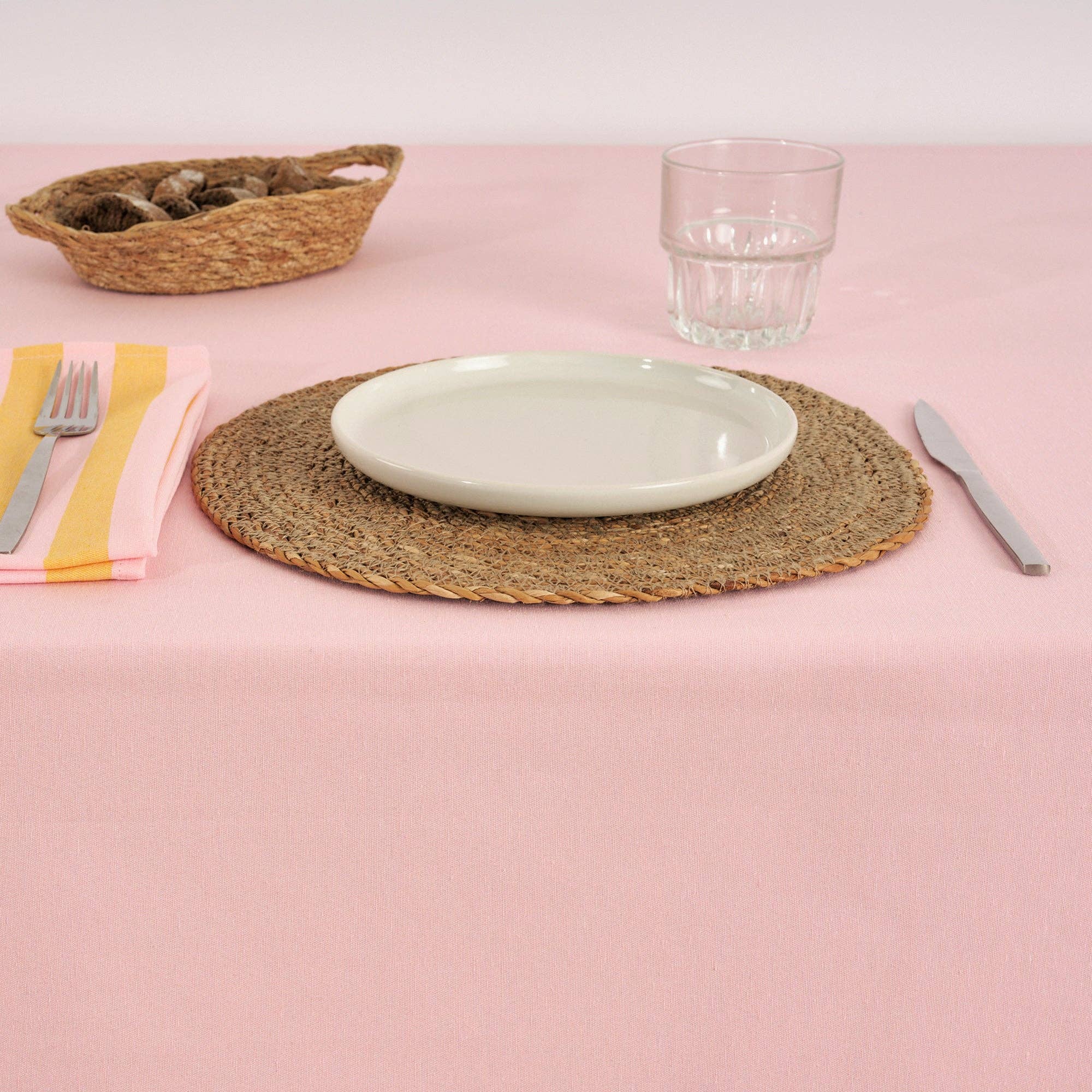 Light Pink / Flaxseed Striped Napkins (Set of 2) - bubblegum market