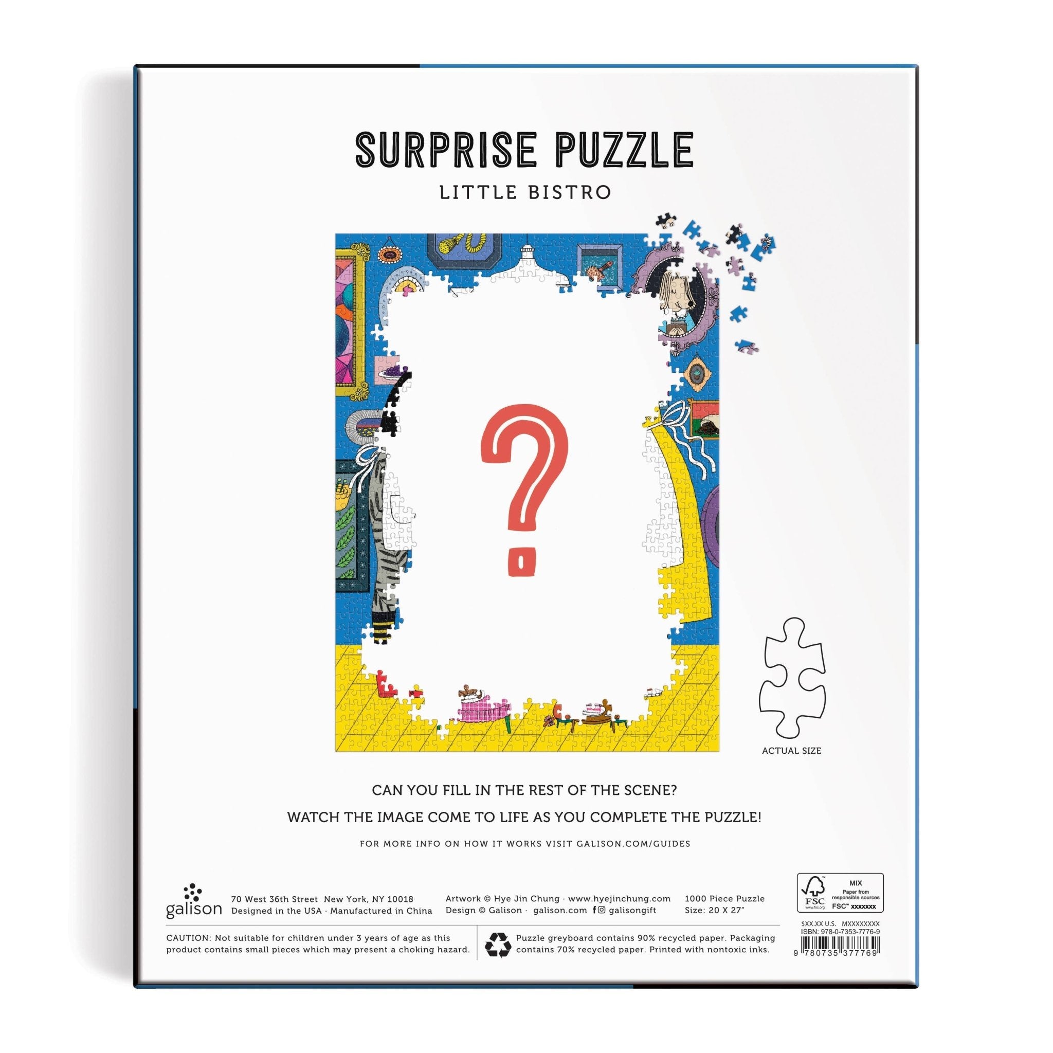 Little Bistro 1000 Piece Surprise Puzzle - bubblegum market