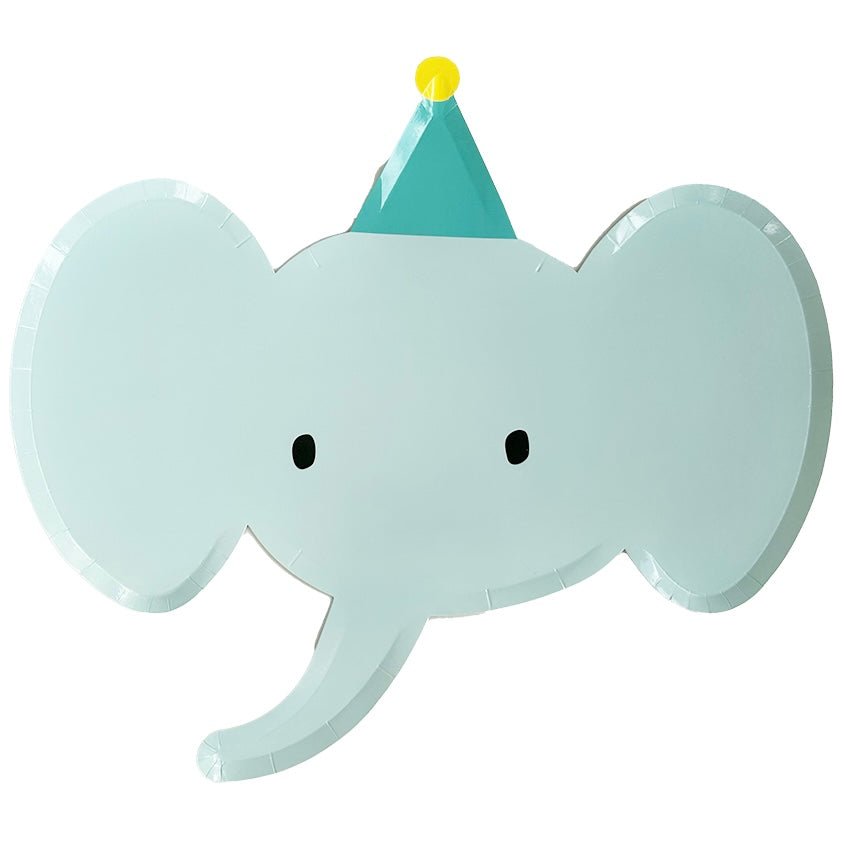 Little Celebrations XL Elephant Party Plates 16" - bubblegum market