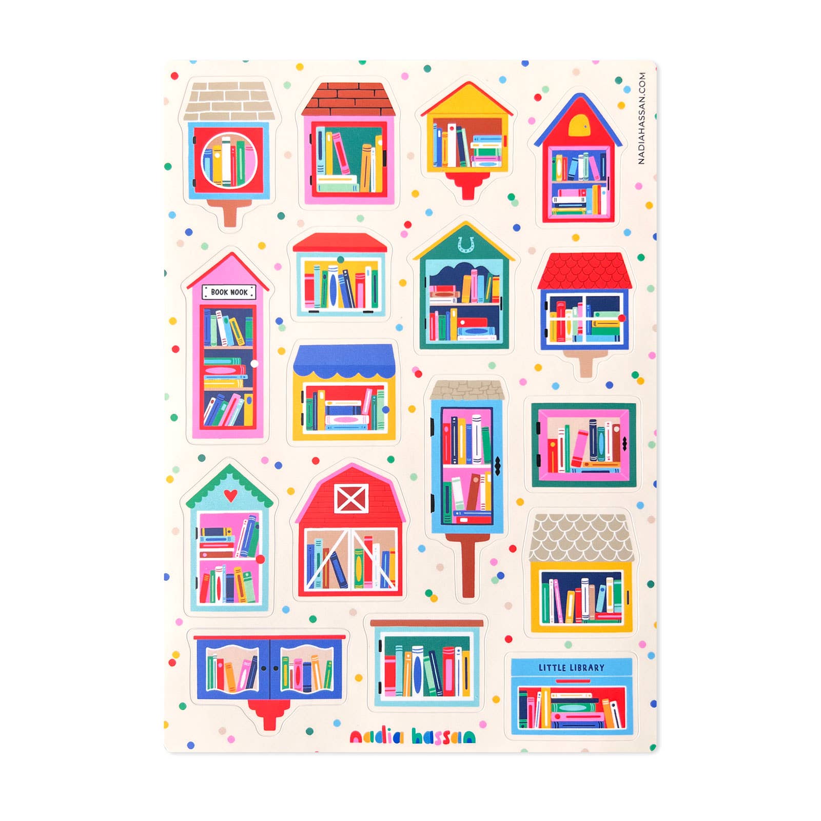 Little Libraries Vinyl Sticker Sheet - bubblegum market
