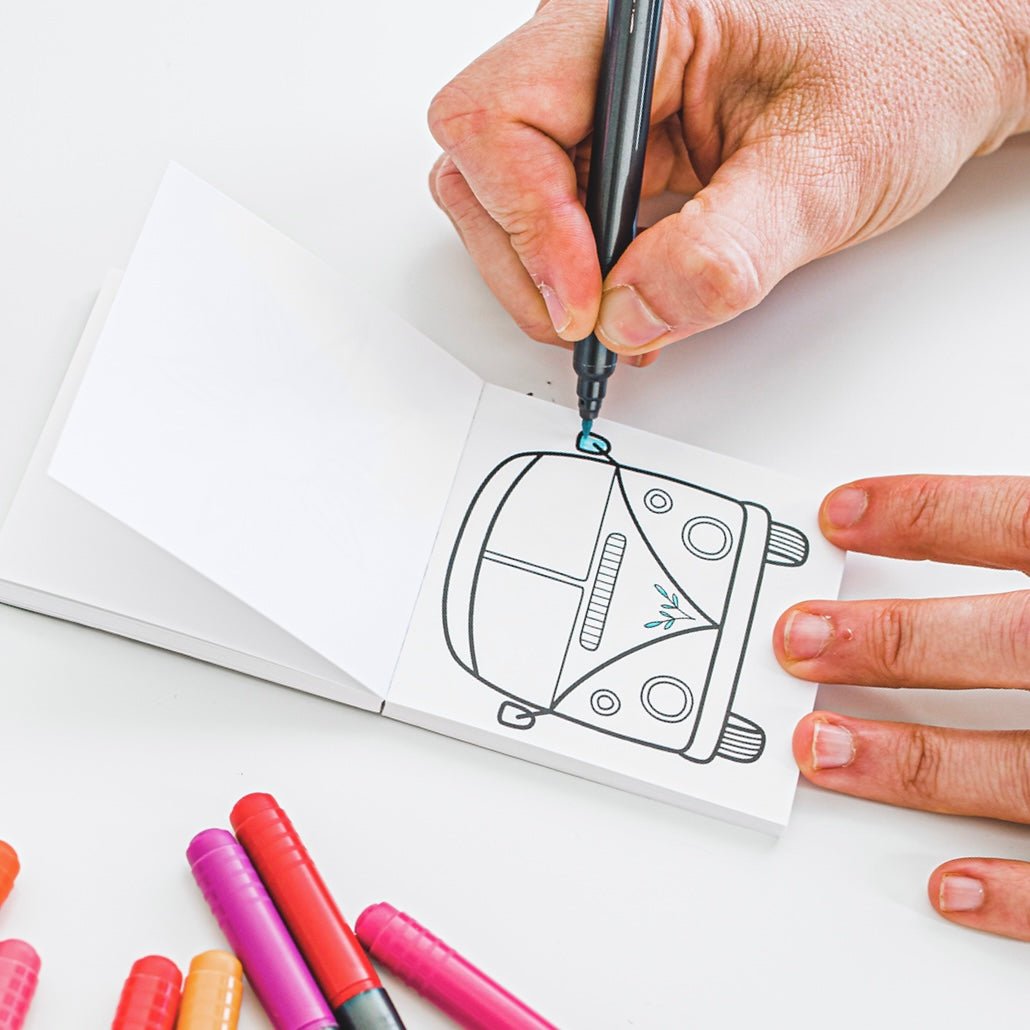 Little Moments Mini Coloring Pad - bubblegum market