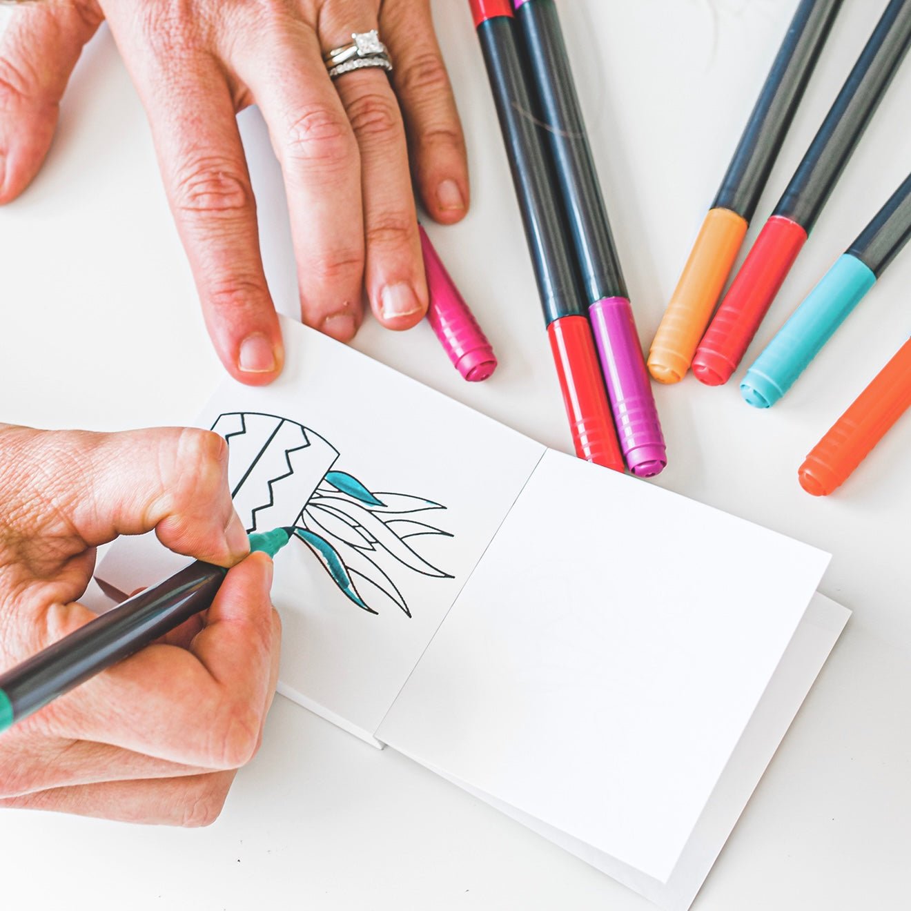Little Moments Mini Coloring Pad - bubblegum market