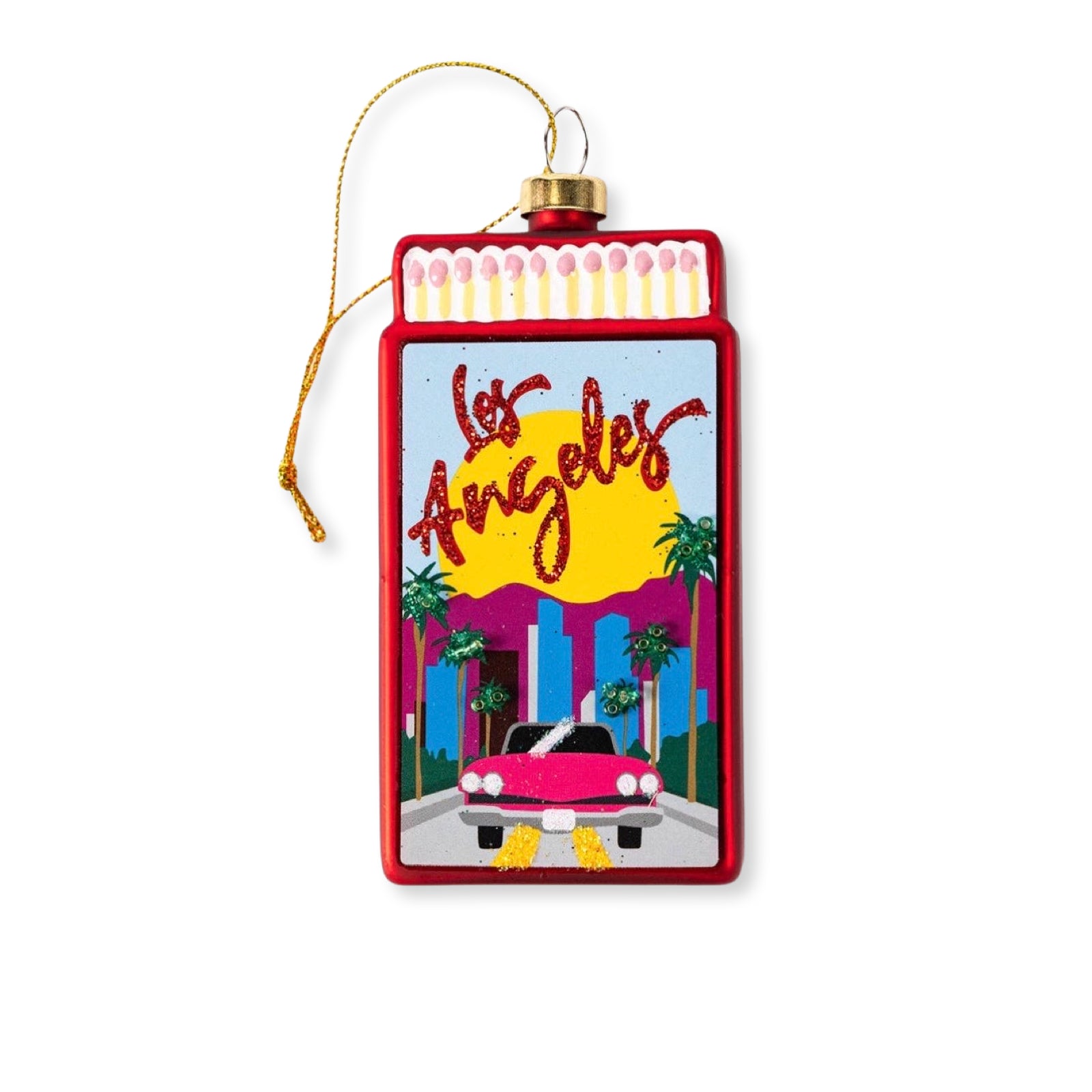 Los Angeles Matchbook Ornament 3.5" - bubblegum market