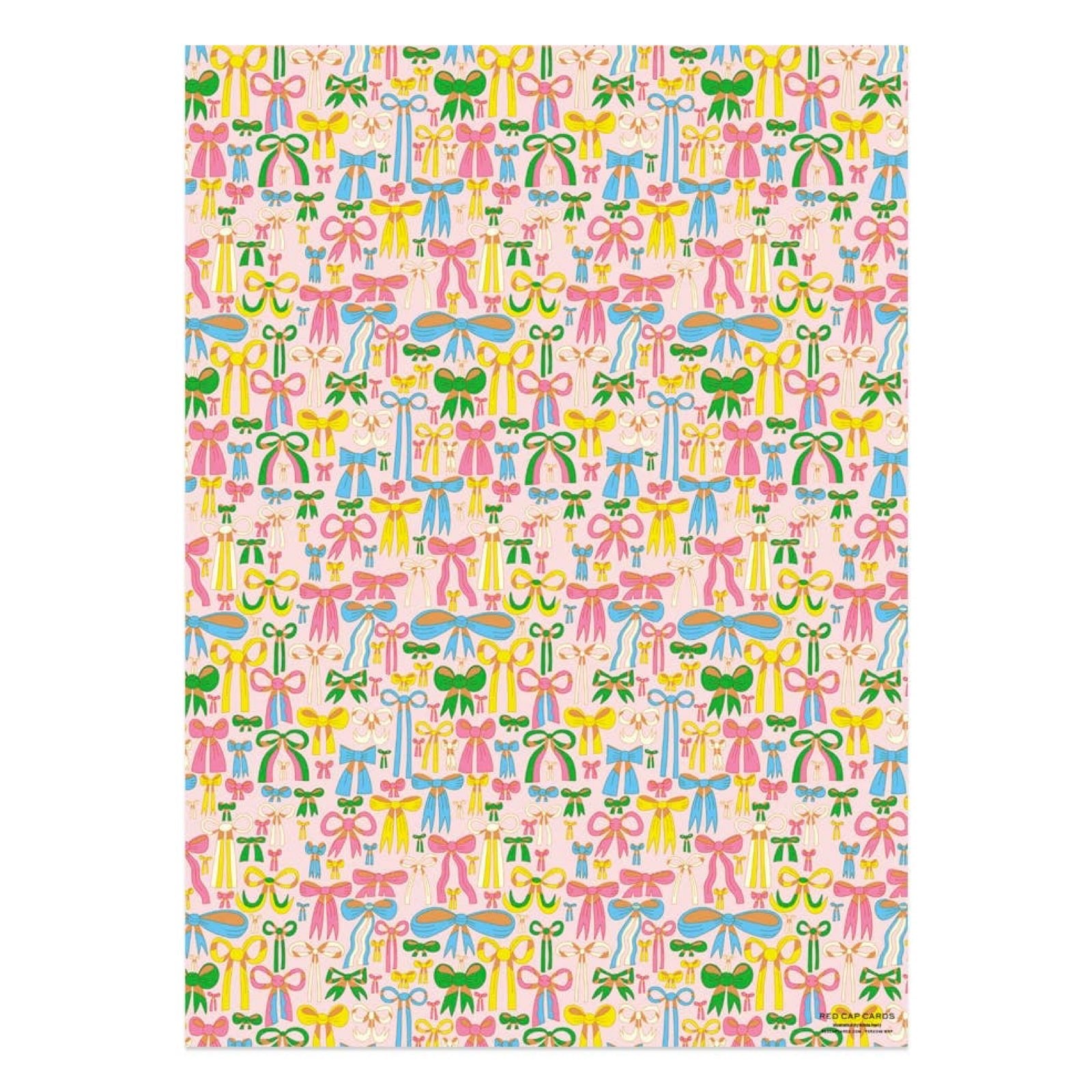 Lots of Bows Wrapping Paper Sheets (Roll of 3) - bubblegum market