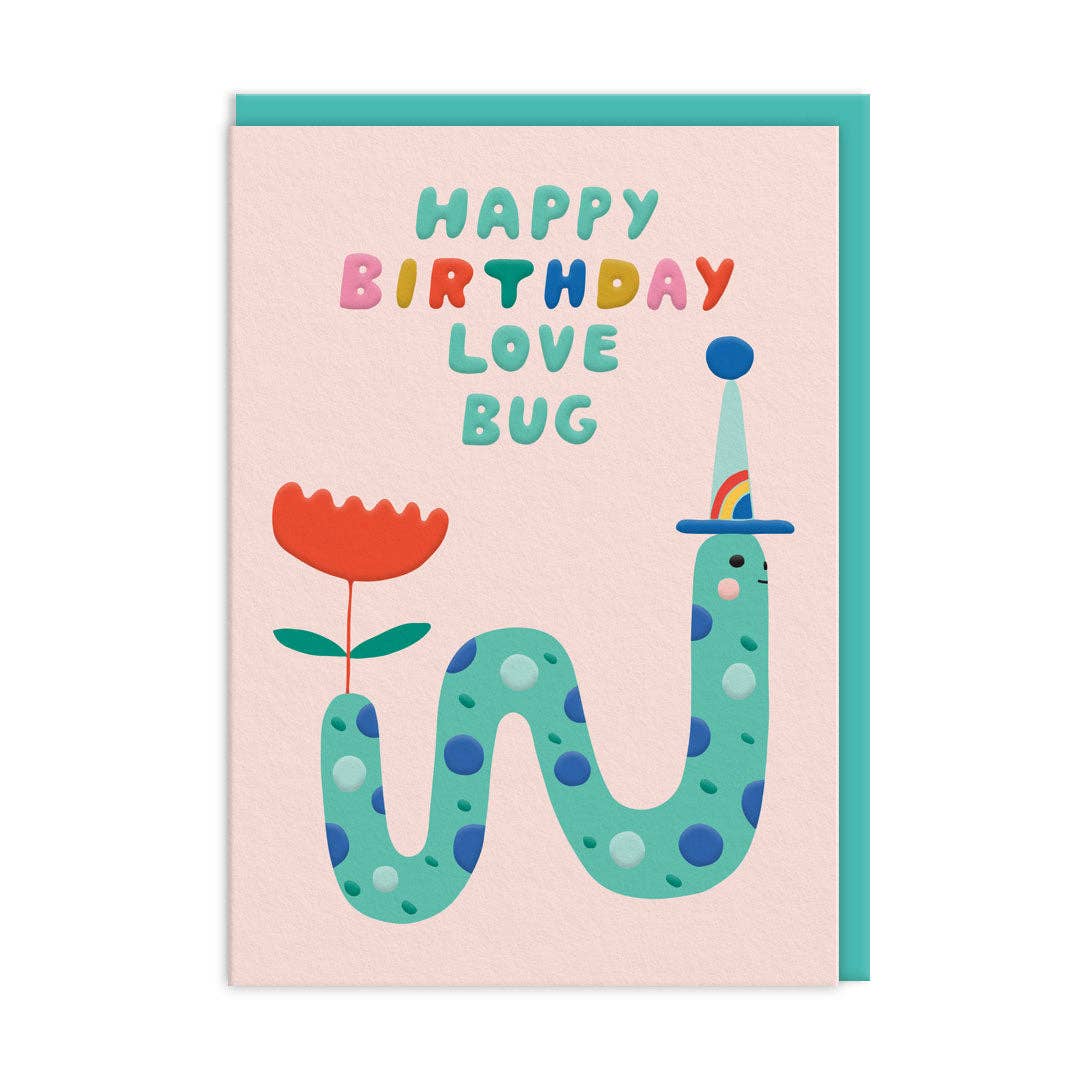 Love Bug Birthday Greeting Card - bubblegum market