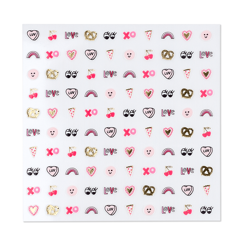 Love Notes Nail Stickers - bubblegum market