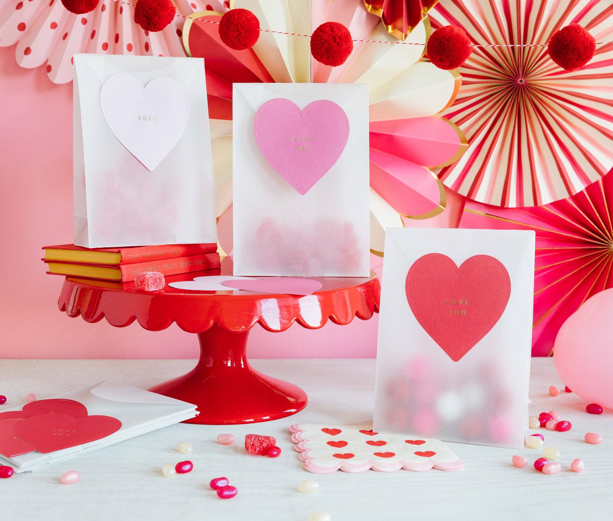 Love You More Treat Bags - bubblegum market