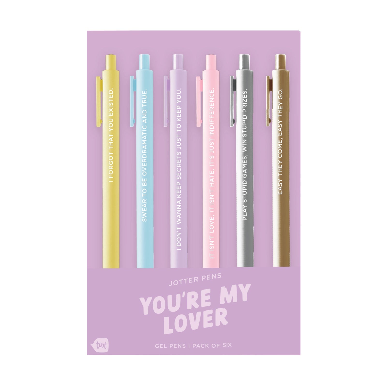 LOVER / YOU'RE MY LOVER Swiftie Jotter Pen Set - bubblegum market