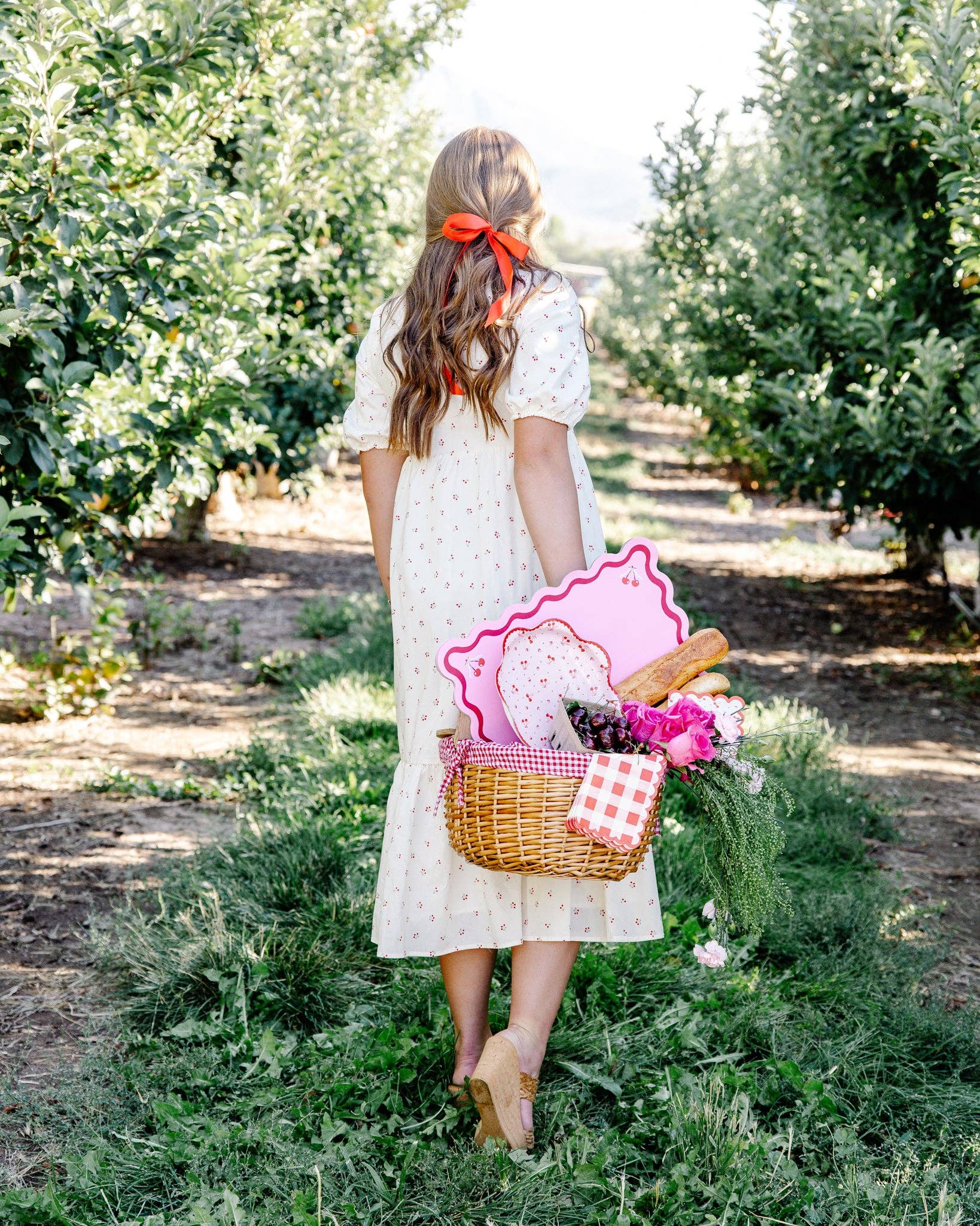 MA CHERIE Red Gingham Dinner Napkins - bubblegum market