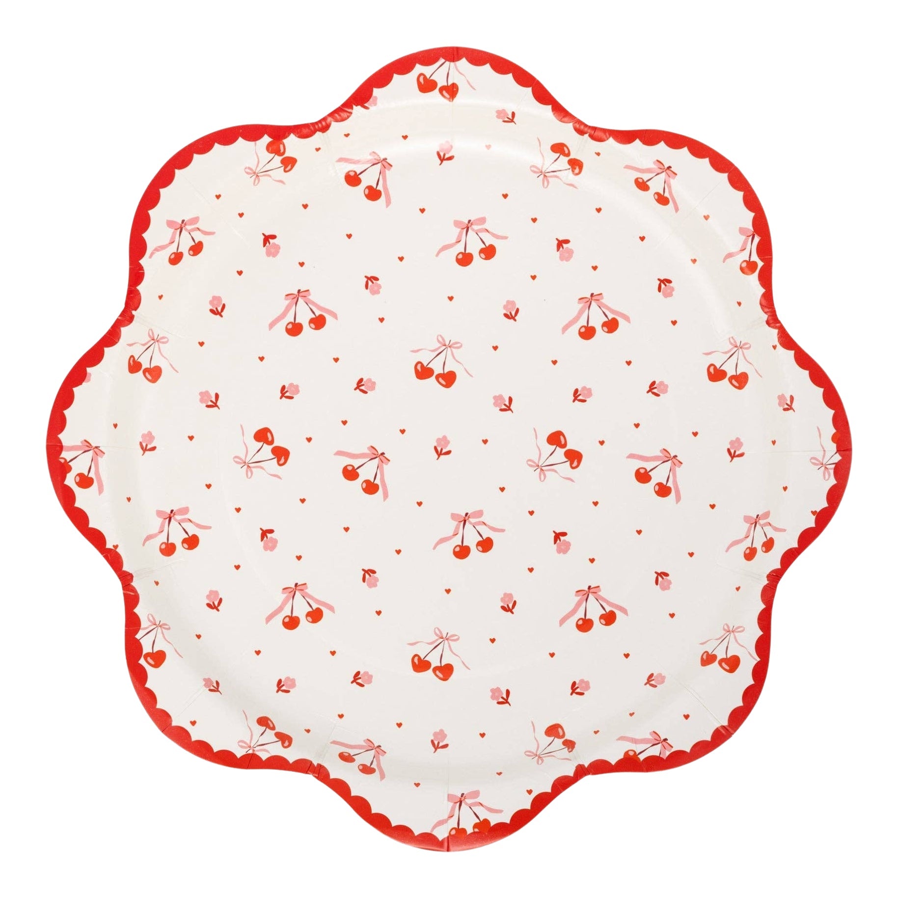 MA CHERIE Tossed Cherry Paper Plates 10" - bubblegum market