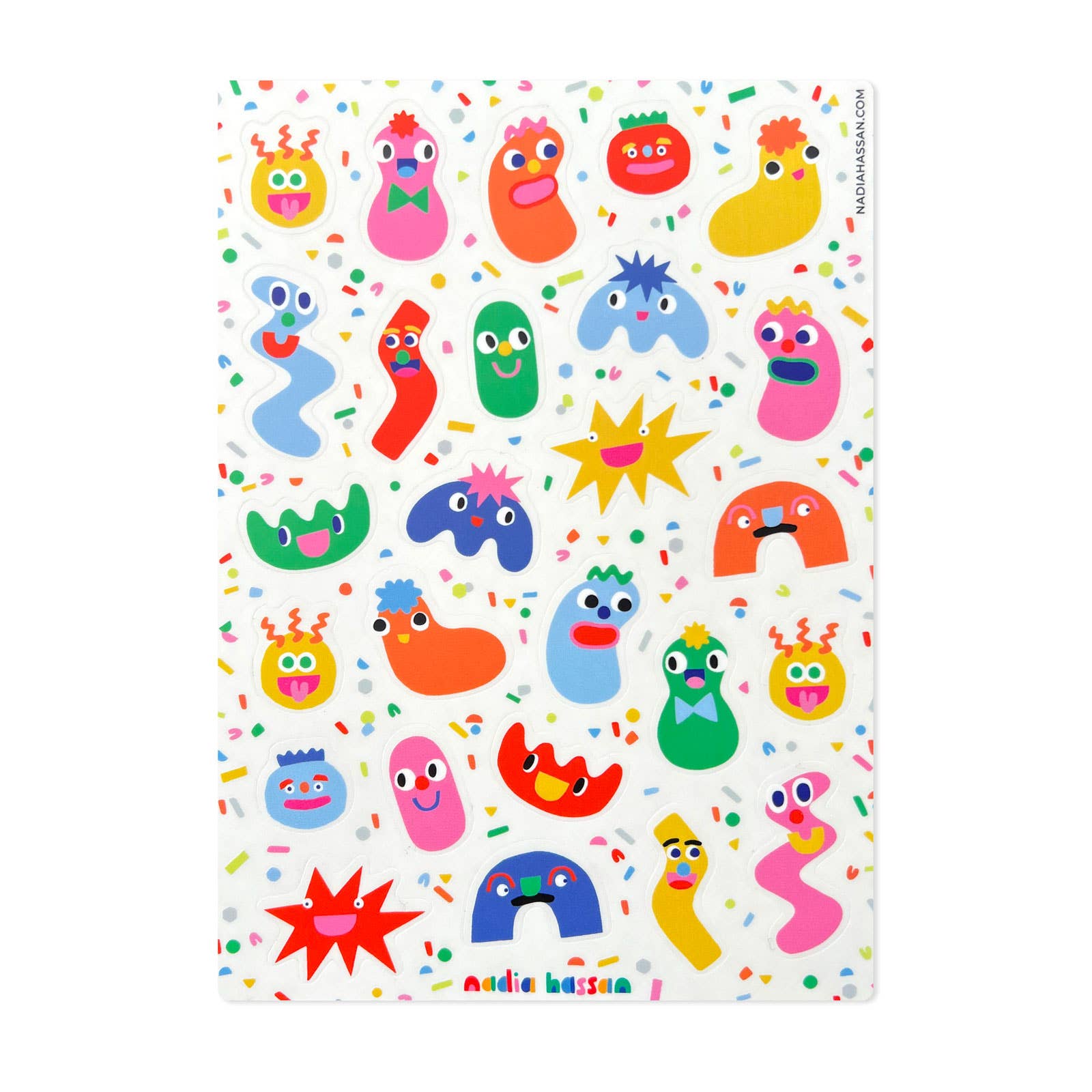 Make a Face Vinyl Sticker Sheet - bubblegum market