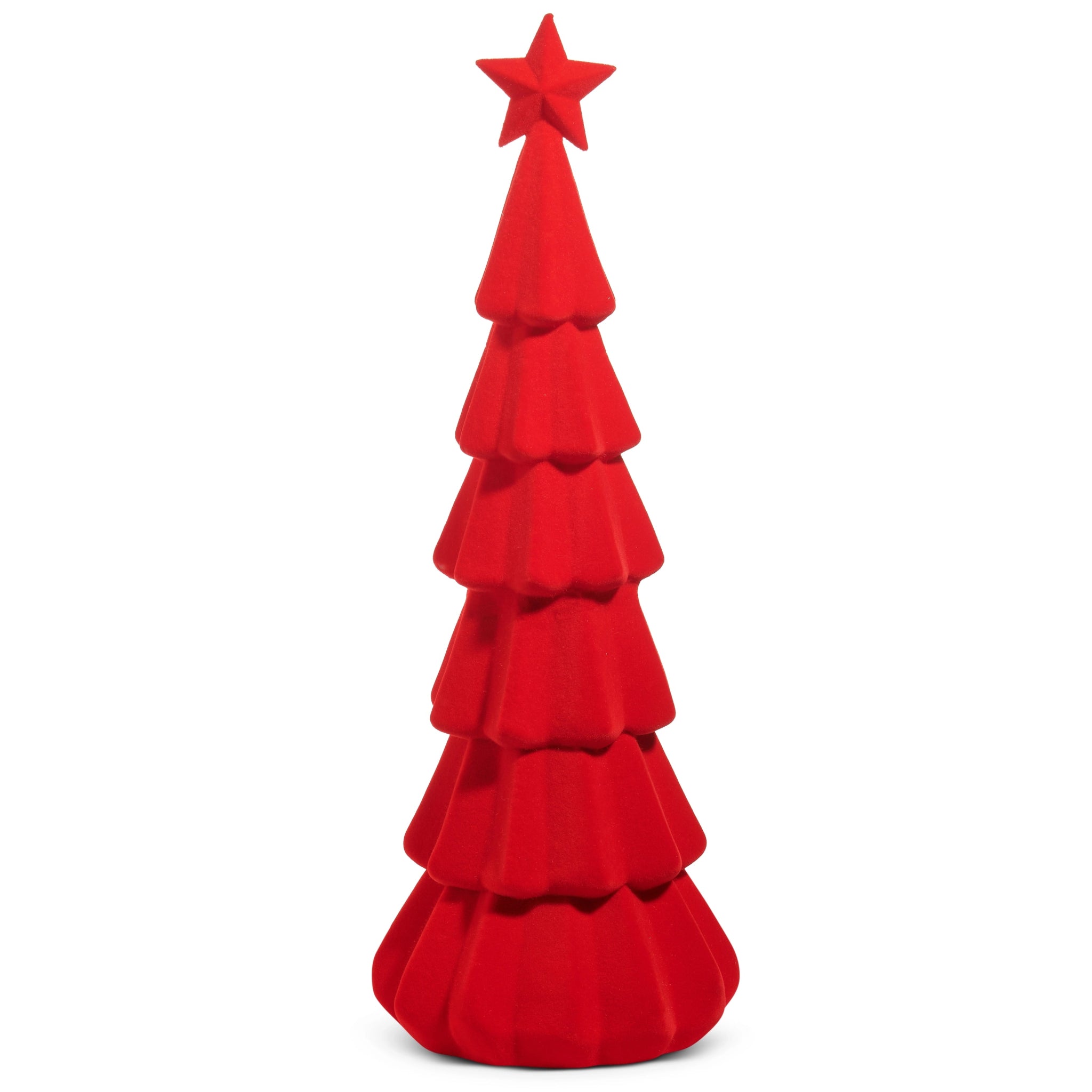 Make It Merry Red Flocked Tree 29.5" - bubblegum market