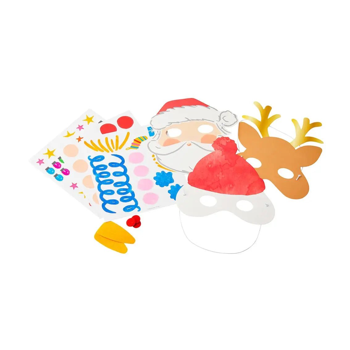 Make Your Own Christmas Masks Kit (6 Pk) - bubblegum market