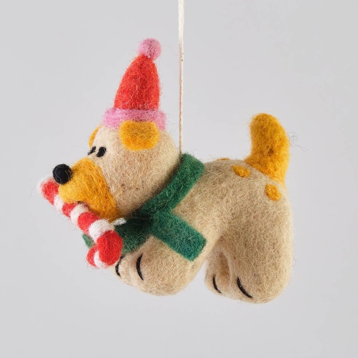 'Martha' Hanging Felt Ornament - bubblegum market