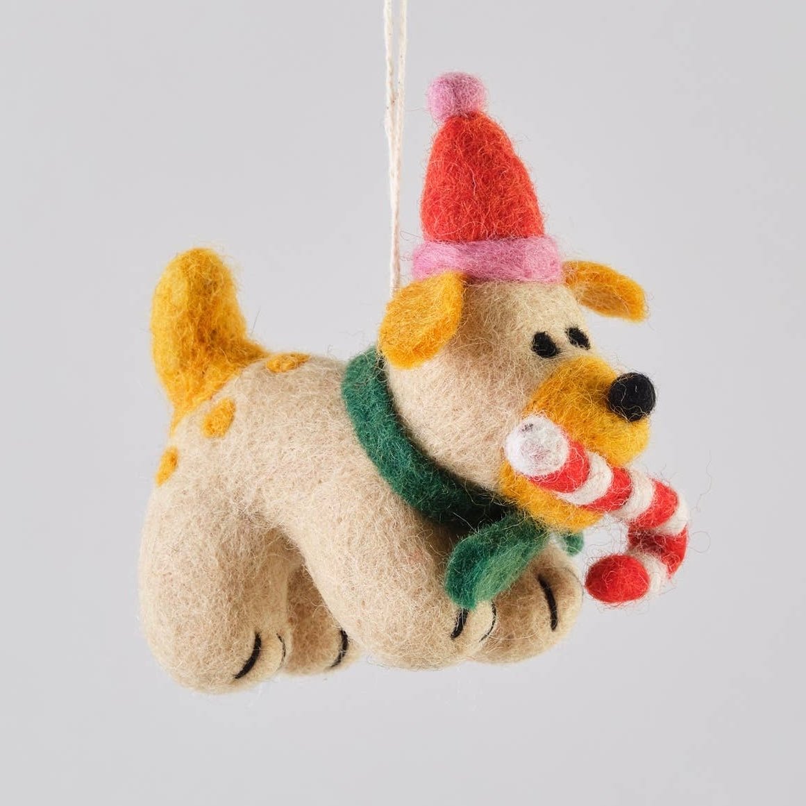 'Martha' Hanging Felt Ornament - bubblegum market