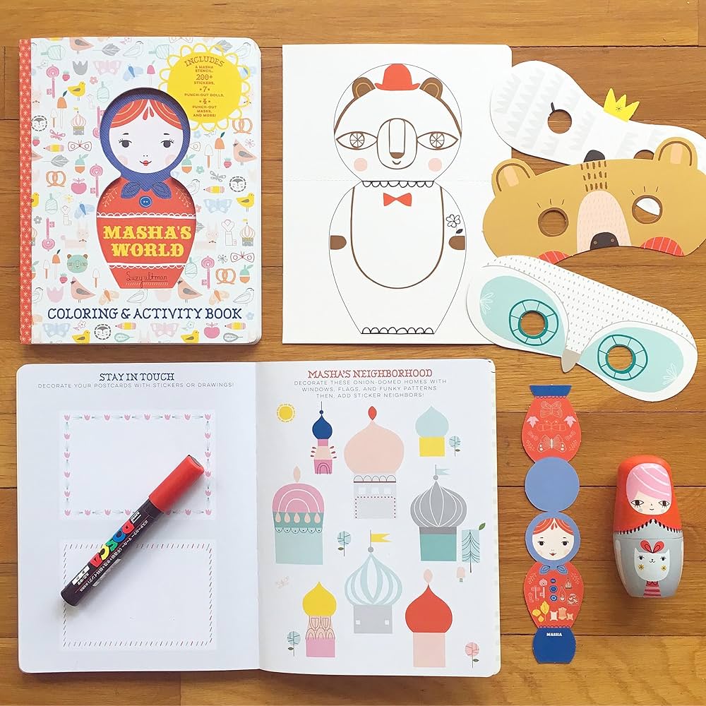 Masha's World: Coloring & Activity Book - bubblegum market