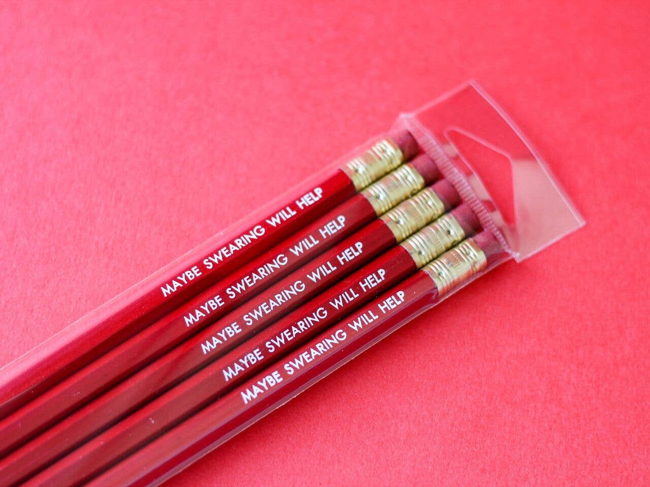 Maybe Swearing Will Help Pencil Set - bubblegum market