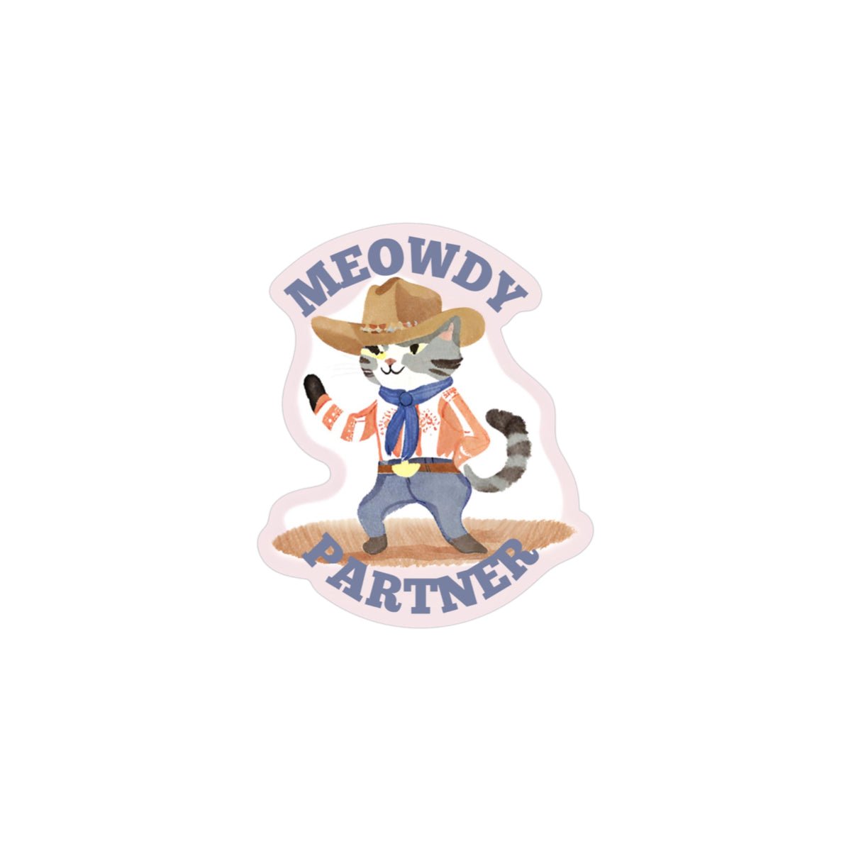 MEOWDY PARTNER Vinyl Sticker - bubblegum market