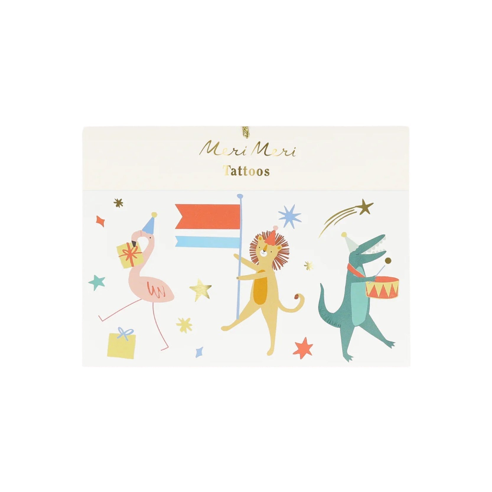 Meri Meri Party Animal Parade Tattoos - bubblegum market