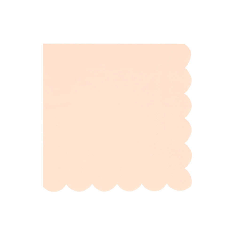Meri Meri Party Ballet Slipper Pink Scalloped Edge Large Napkins - bubblegum market