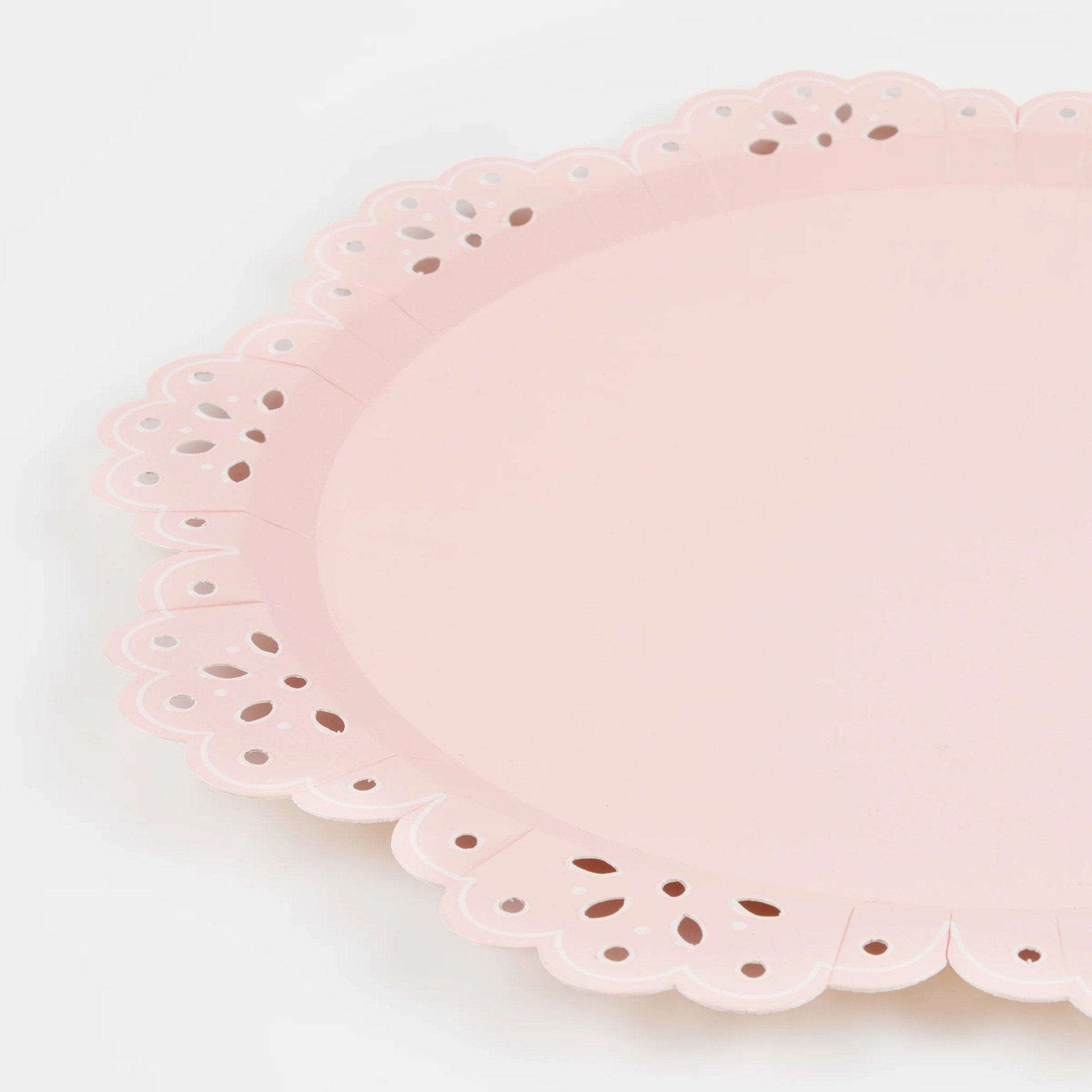 Meri Meri Party Broderie Anglaise Lace Multi Dinner Plates 13.25" - bubblegum market