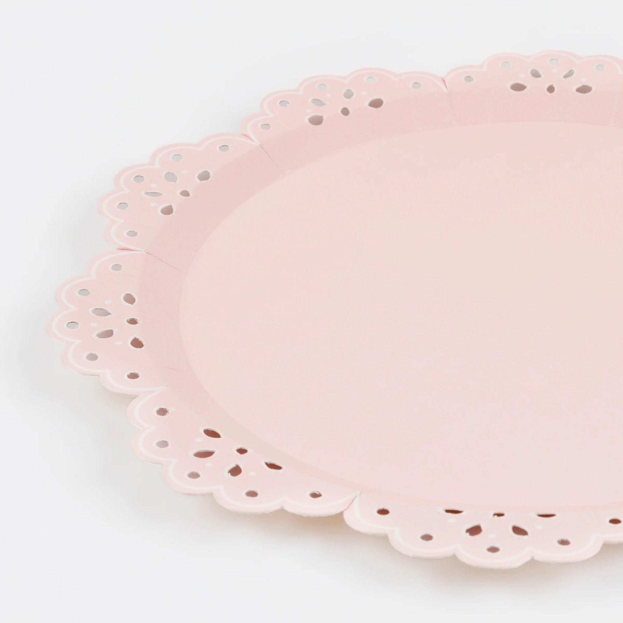 Meri Meri Party Broderie Anglaise Lace Multi Side Plates 10.25" - bubblegum market