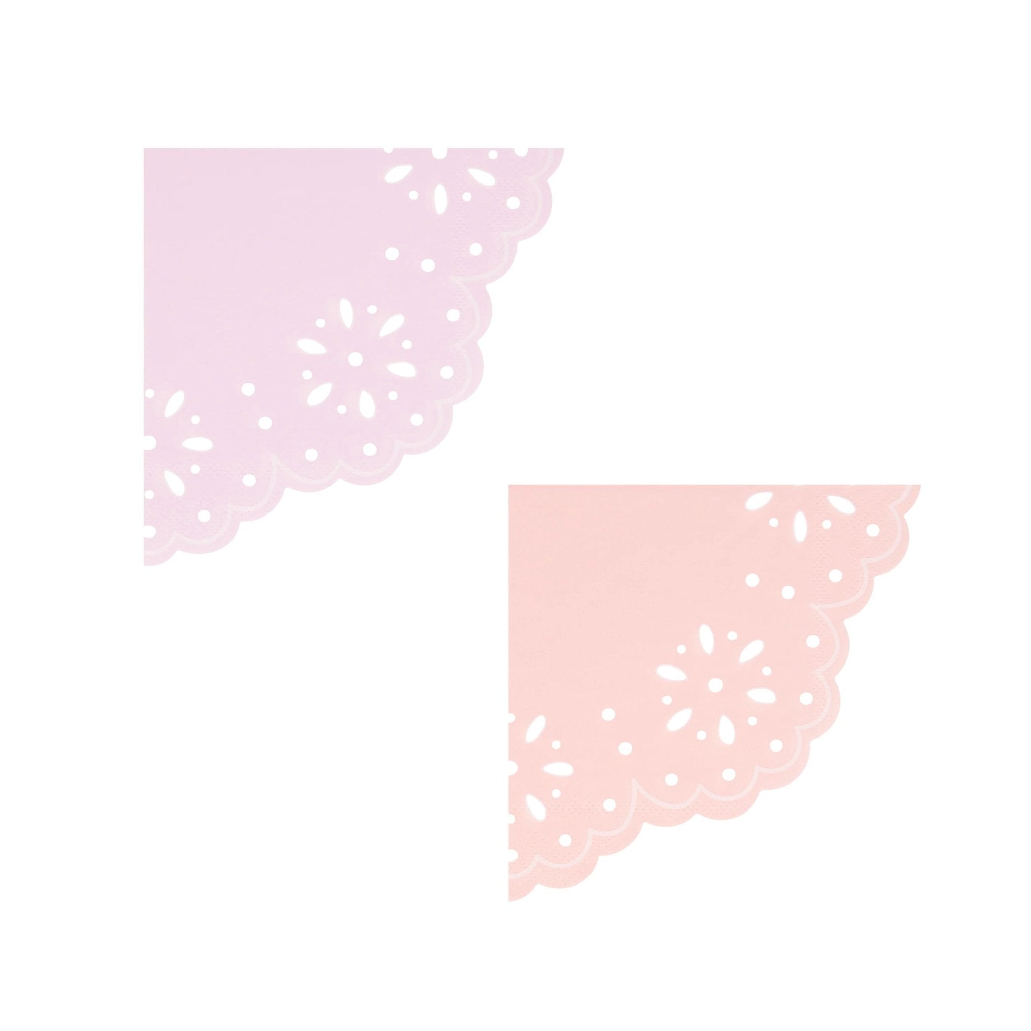 Meri Meri Party Broderie Anglaise Lace Multi Small Napkins - bubblegum market