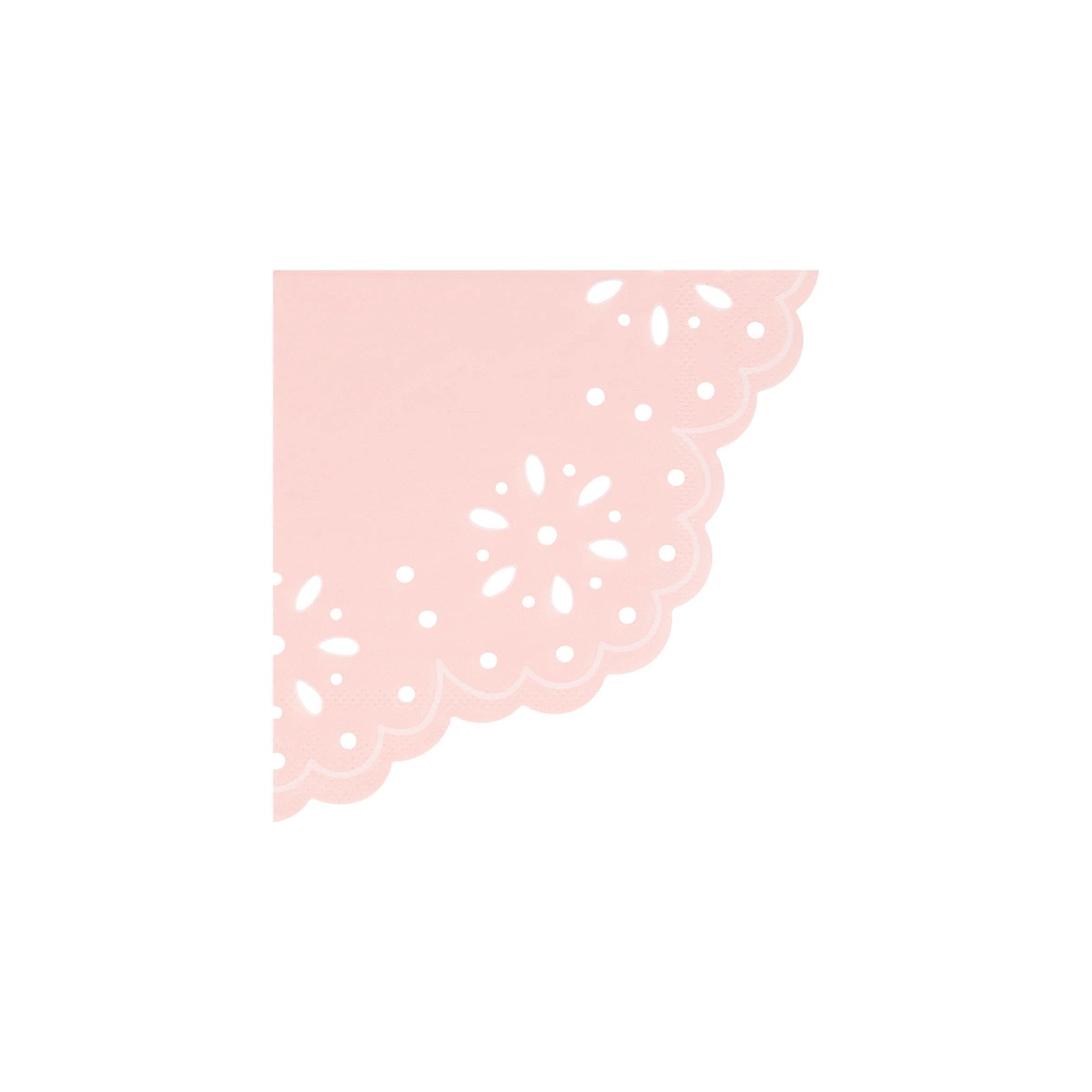 Meri Meri Party Broderie Anglaise Lace Multi Small Napkins - bubblegum market