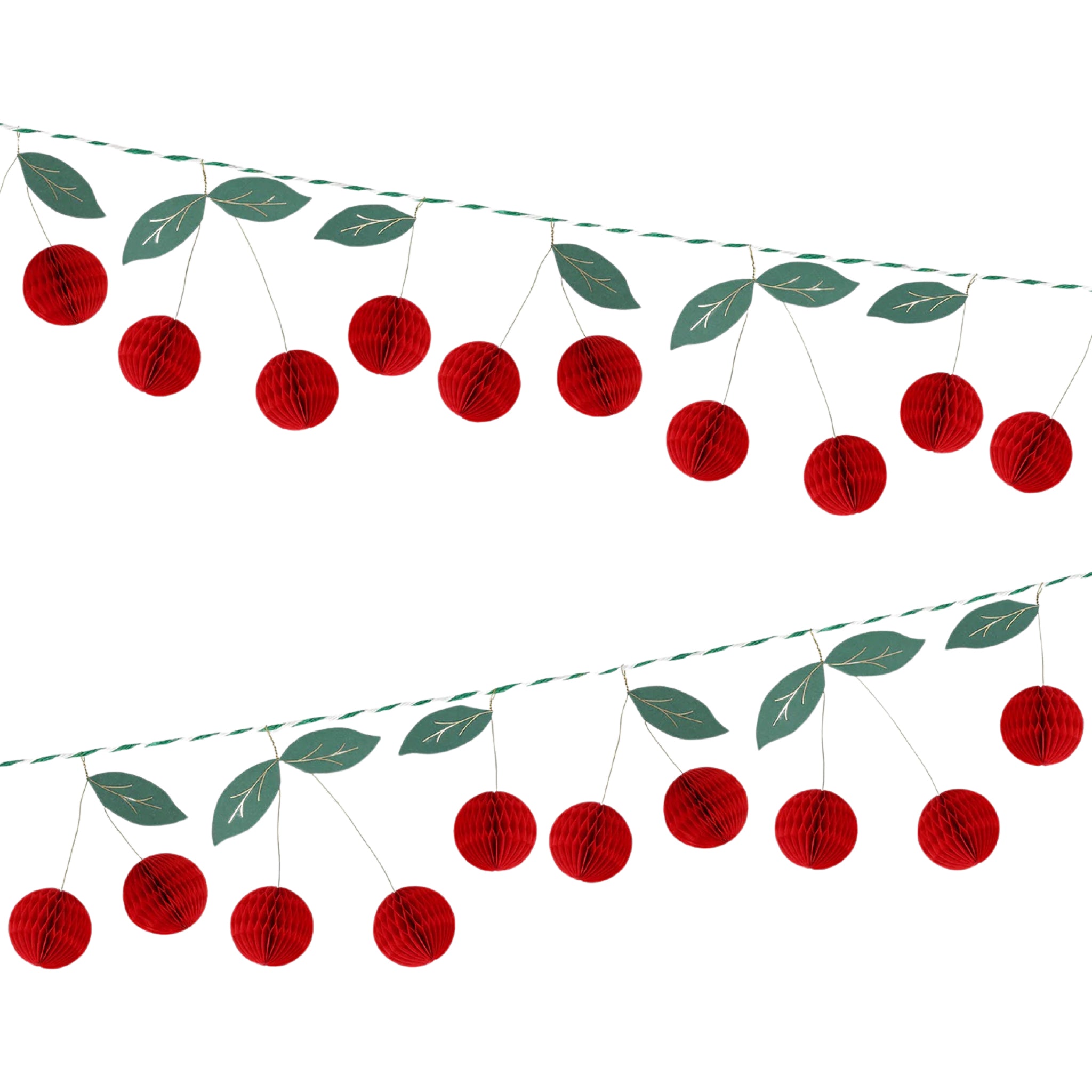 Meri Meri Party Cherry Honeycomb Garland - bubblegum market