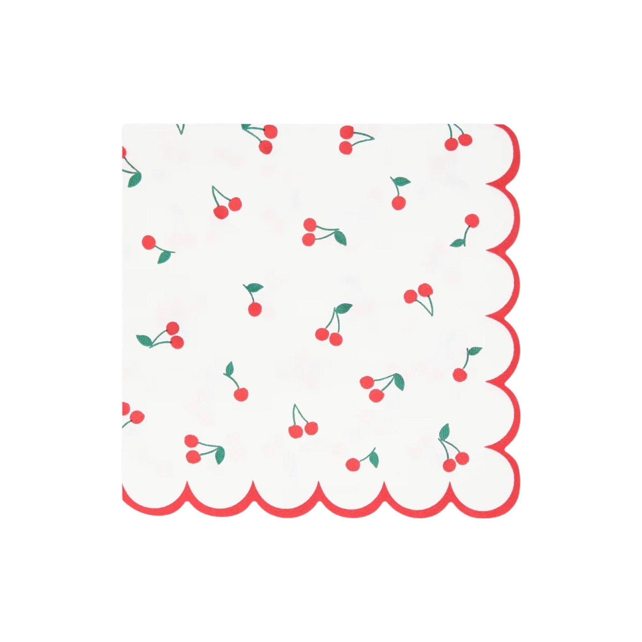 Meri Meri Party Cherry Pattern Large Napkins - bubblegum market