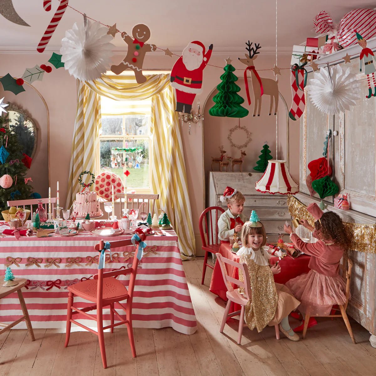 Meri Meri Party Christmas Characters Garland - bubblegum market
