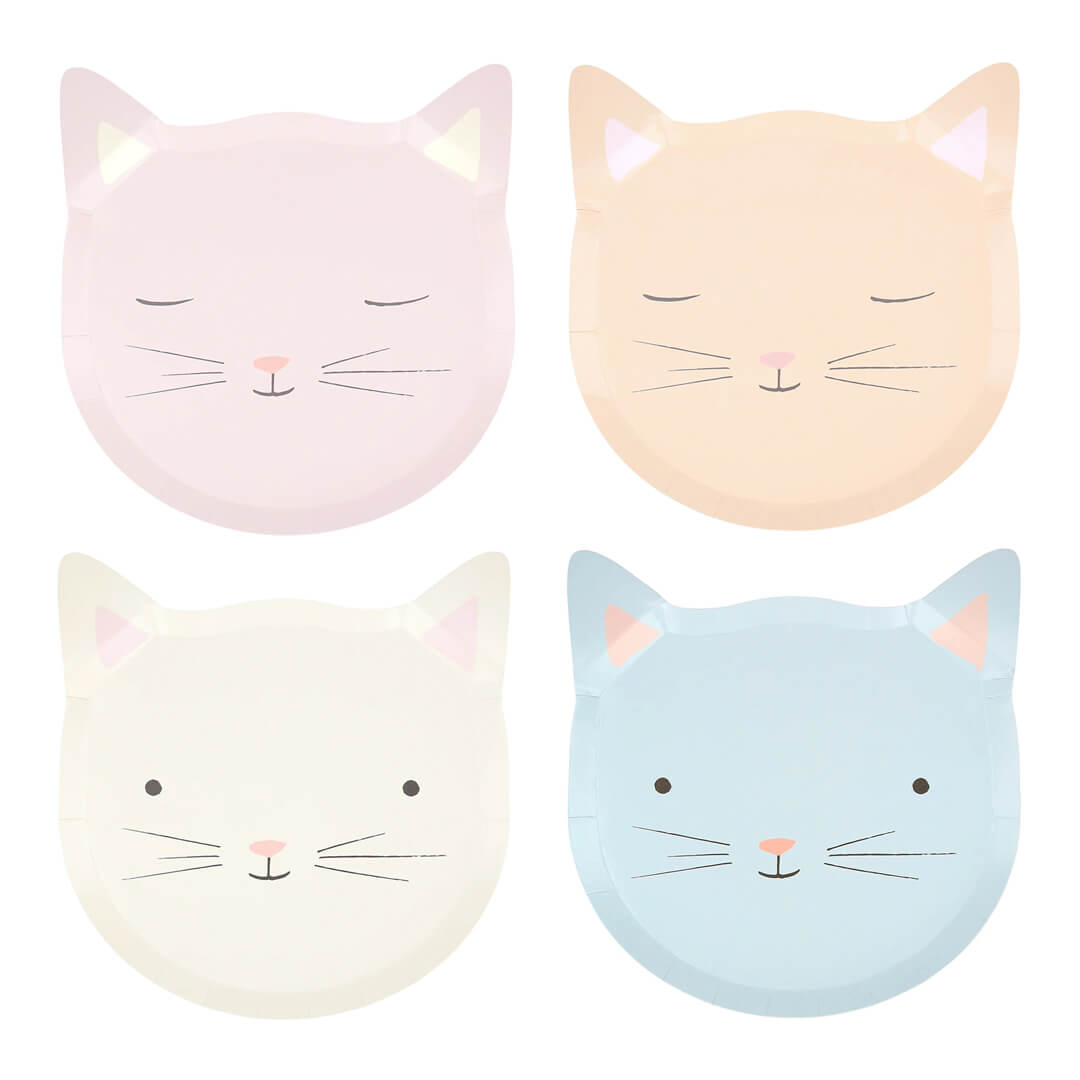 Meri Meri Party Cute Kitten Plates 7.5" - bubblegum market