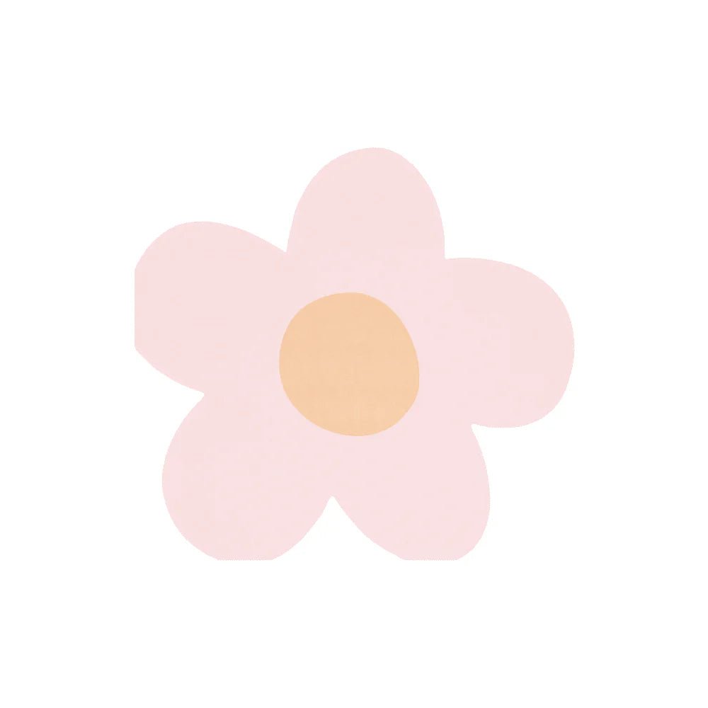 Meri Meri Party Daisy Shaped Napkins - bubblegum market