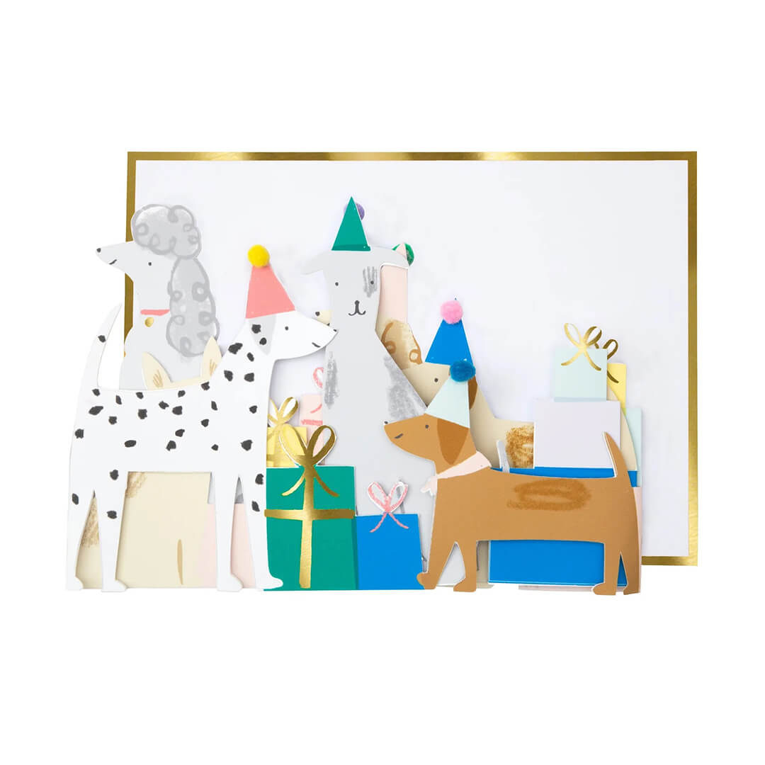 Meri Meri Party Dog Birthday Card / Decoration - bubblegum market